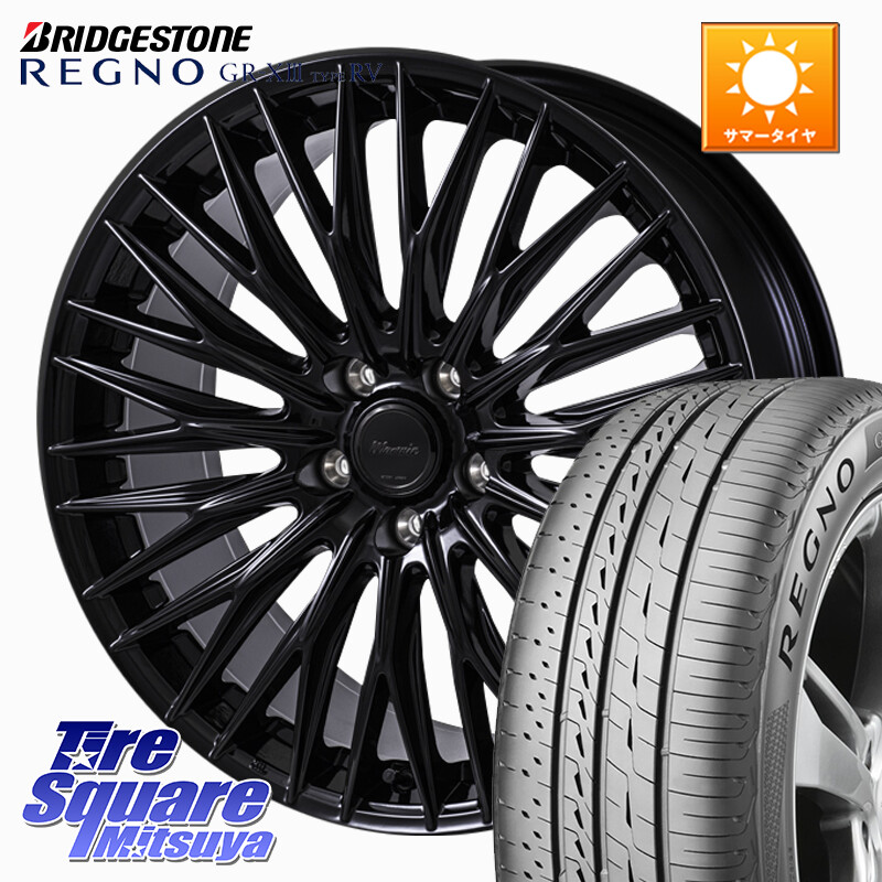 ブリヂストン REGNO GR-X3 TYPE RV 在庫● 2025~2026年製 GRX3RV GR-XIII サマータイヤ 235/50R18MONZA Warwic CLYVER クライヴァー ホイール 18インチ 18X7.5J 48 5穴 114.3 エスティマ｜タイヤスクエアミツヤ