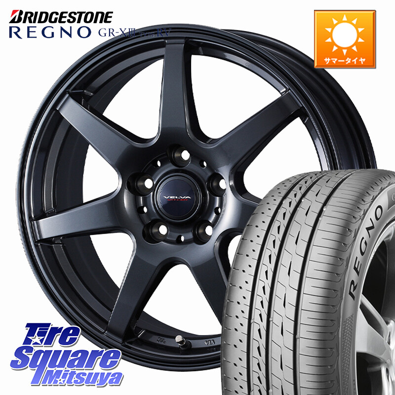 ブリヂストン REGNO GR-X3 TYPE RV 在庫● 2025~2026年製 GRX3RV GR-XIII サマータイヤ 215/55R17WEDS VELVA WONDER ヴェルヴァワンダー ホイール 17インチ 17X6.5J 40 5穴 114.3 ジューク JUKE 日産 ステージア 日産 マークXジオ HS レクサス ティアナ 日産 スカイラ｜タイヤスクエアミツヤ