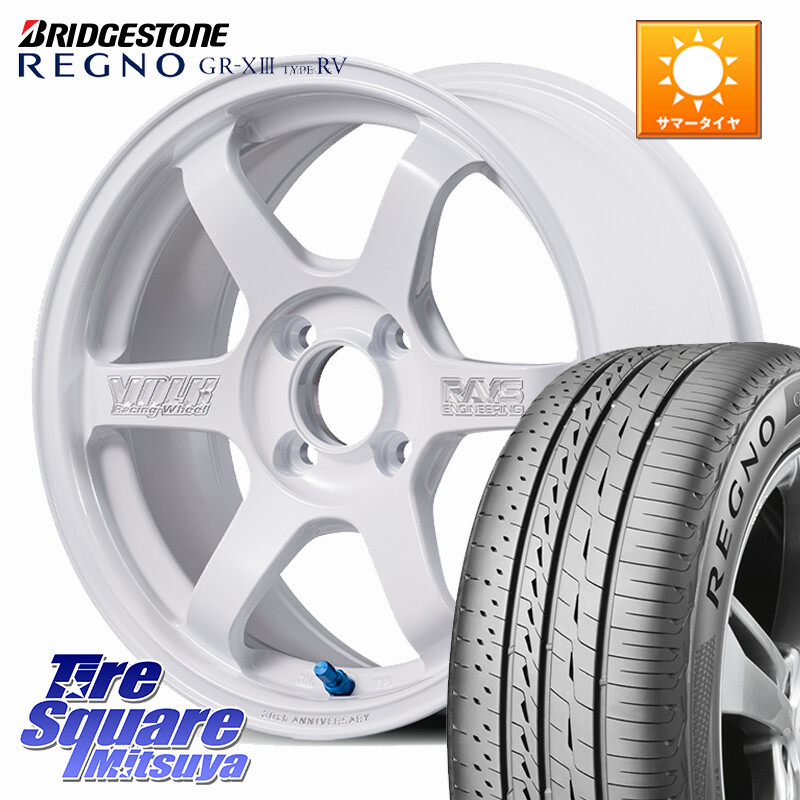ブリヂストン REGNO GR-X3 TYPE RV 在庫● 2025~2026年製 GRX3RV GR-XIII サマータイヤ 205/55R16RAYS 【欠品次回3~4月】 TE37 SONIC 30th MACHINING Ver 鍛造 ホイール 16インチ 16X7.0J 36 4穴 100 MAZDA2｜タイヤスクエアミツヤ