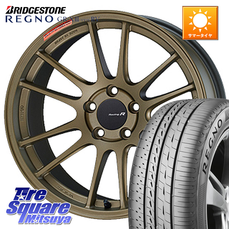ブリヂストン REGNO GR-X3 TYPE RV 在庫● 2025~2026年製 GRX3RV GR-XIII サマータイヤ 225/60R18ENKEI エンケイ Racing Revolution GTC01RR ホイール 18X8.0J 45 5穴 114.3 BT5レガシィアウトバック|タイヤスクエアミツヤ