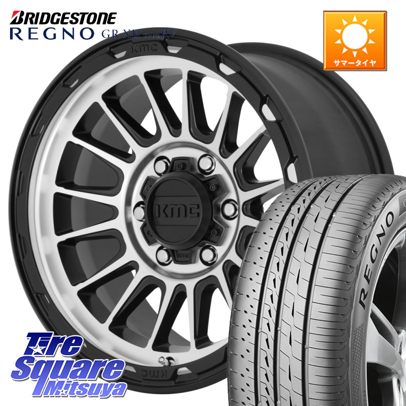 ブリヂストン REGNO GR-X3 TYPE RV 在庫● 2025~2026年製 GRX3RV GR-XIII サマータイヤ 225/65R17KMC KM542 Impact Machined ホイール 17インチ 17X8.0J 35 5穴 114.3 RAV4 50系 NX レクサス ハリアー｜タイヤスクエアミツヤ