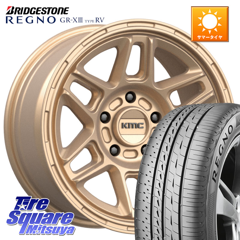 KMC KM716 NOMAD ホイール 17インチ 専用Nut別売 17 X 8.0J +38 5穴 114.3 ブリヂストン REGNO GR-X3 TYPE RV 在庫● 2025~2026年製 GRX3RV GR-XIII サマータイヤ 225/60R17 30系アルファード 30系ヴェルファイア