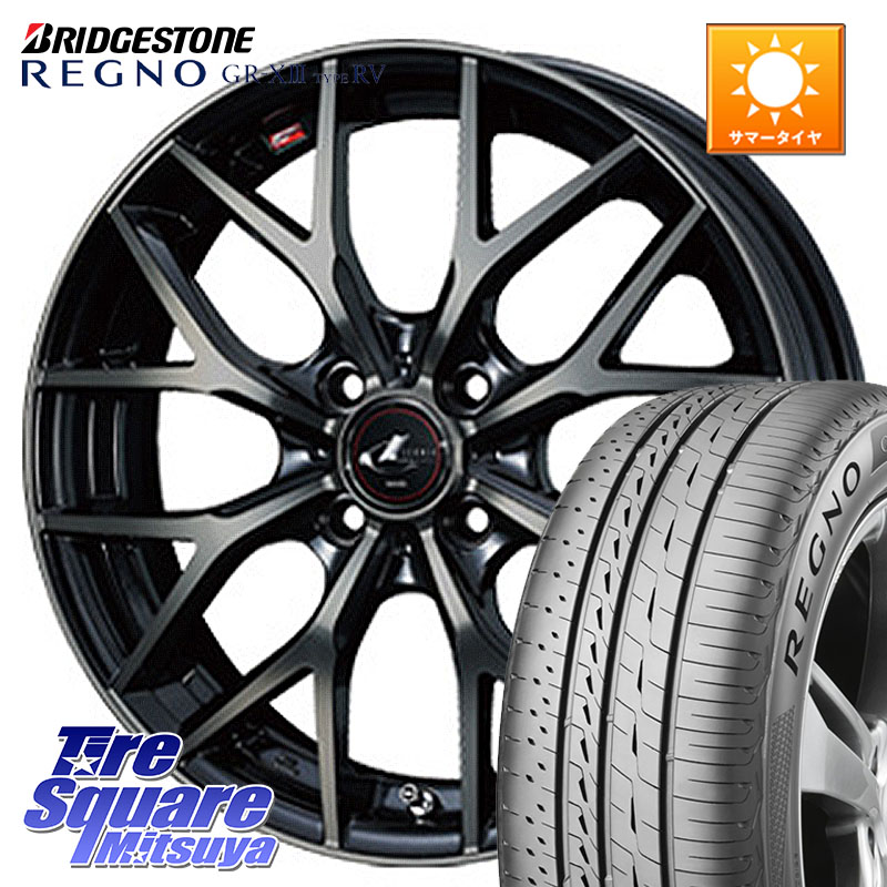 WEDS レオニス MX ウェッズ Leonis ホイール 16インチ 16 X 6.0J +42 4穴 100 ブリヂストン REGNO GR-X3 TYPE RV 在庫● 2025~2026年製 GRX3RV GR-XIII サマータイヤ 205/55R16 E13オーラ