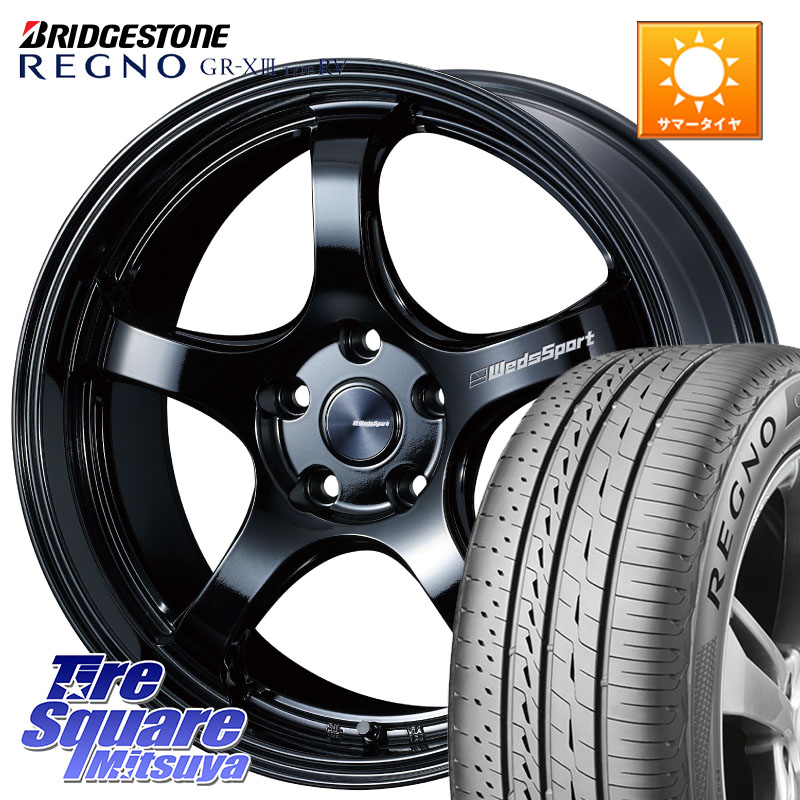 WEDS 72917 RN-05M ウェッズ スポーツ ホイール 19インチ 19 X 8.0J +45 5穴 114.3 ブリヂストン REGNO GR-X3 TYPE RV GRX3RV GR-XIII サマータイヤ 225/55R19 80系ハリアー CX-5 CX-8 BT5レガシィアウトバック