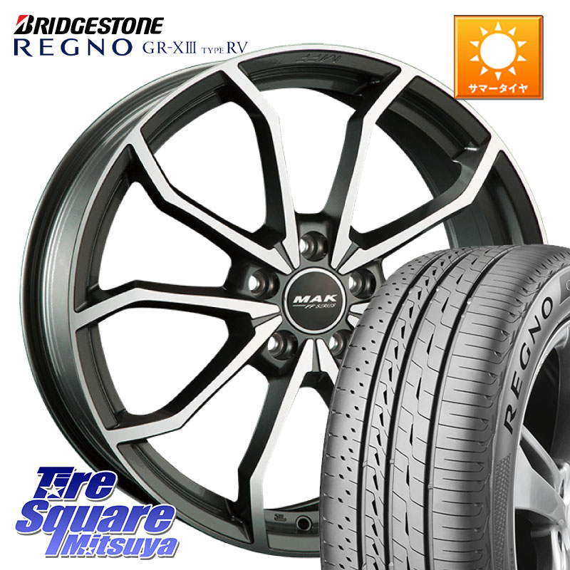 阿部商会 MAK LOWE FF ホイール 19インチ 19 X 8.0J(AUDI A7 D2D) +30 5穴 112 ブリヂストン REGNO GR-X3 TYPE RV GRX3RV GR-XIII サマータイヤ 245/45R19 アウディ A7 F2系