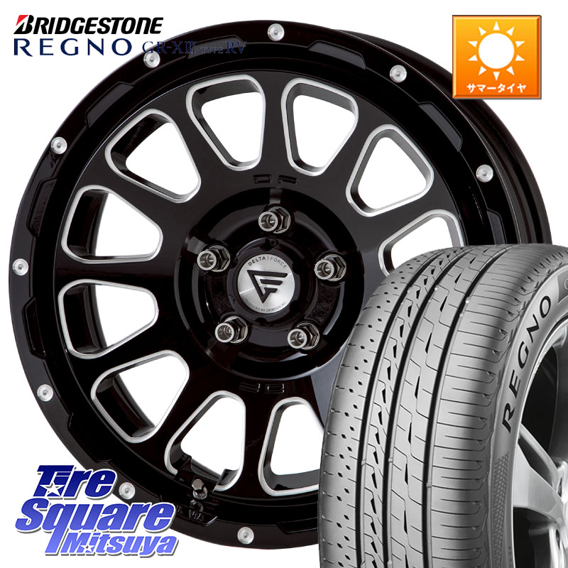 DELTA FORCE デルタフォース オーバル 8J ホイール 17インチ 17 X 8.0J +35 5穴 114.3 ブリヂストン REGNO GR-X3 TYPE RV 在庫● 2025~2026年製 GRX3RV GR-XIII サマータイヤ 225/65R17