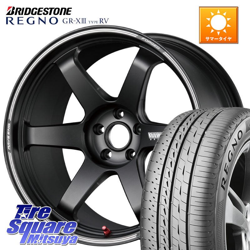 RAYS 【欠品次回要問合せ】 TE37 ボルクレーシング ウルトラ トラックエディション2 鍛造 19インチ 19 X 8.5J +45 5穴 114.3 ブリヂストン REGNO GR-X3 TYPE RV GRX3RV GR-XIII サマータイヤ 245/45R19 デリカD:5 SL系フォレスター