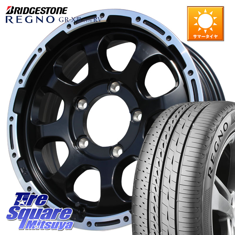 HotStuff マッドクロス GRACE グレイス BK JIMNY ホイール 16インチ 16 X 5.5J +20 5穴 139.7 ブリヂストン REGNO GR-X3 TYPE RV GRX3RV GR-XIII サマータイヤ 215/65R16 ジムニー専用(要オーバーフェンダー等)