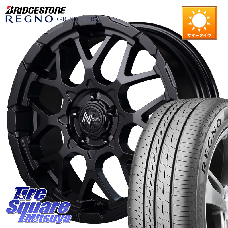 MANARAY MID ナイトロパワー M28 BULLET-S 18インチ 18 X 7.0J +42 5穴 114.3 ブリヂストン REGNO GR-X3 TYPE RV 在庫● 2025~2026年製 GRX3RV GR-XIII サマータイヤ 225/45R18 90系ノア ヴォクシー プリウスアルファ リーフ RP6～8ステップワゴン 142,825円
