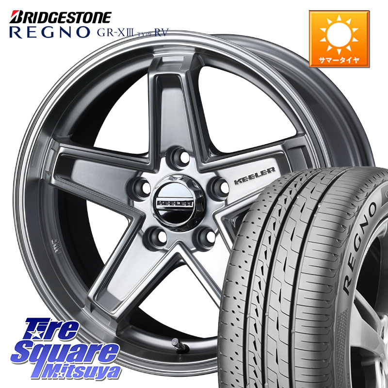 WEDS KEELER TACTICS シルバー ホイール 4本 17インチ キーラー タクティクス 17 X 7.0J(US) +35 5穴 110 ブリヂストン REGNO GR-X3 TYPE RV 在庫● 2025~2026年製 GRX3RV GR-XIII サマータイヤ 225/60R17 クライスラー ジープコンパス M624系 クライスラー Jeep Cherok