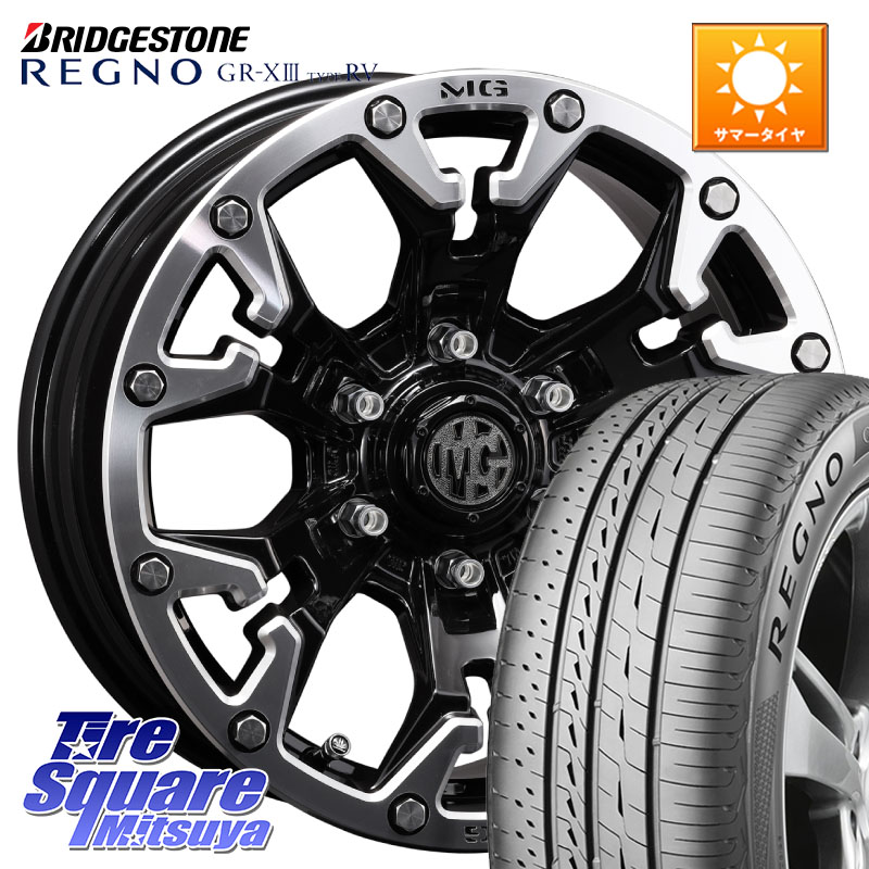 CRIMSON クリムソン GOLEM ゴーレム 17インチ 17 X 7.0J +32 5穴 114.3 ブリヂストン REGNO GR-X3 TYPE RV 在庫● 2025~2026年製 GRX3RV GR-XIII サマータイヤ 225/65R17 50系RAV4 80系ハリアー