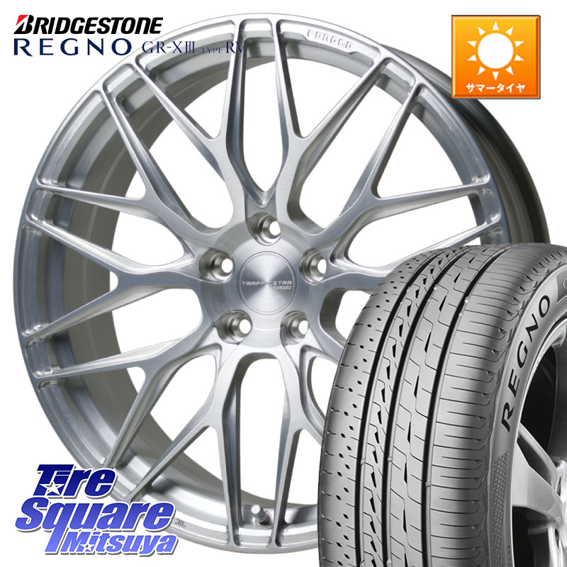 HotStuff TSF-01 BRS トラフィックスターフォージド 20インチ 20 X 8.5J +43 5穴 114.3 ブリヂストン REGNO GR-X3 TYPE RV GRX3RV GR-XIII サマータイヤ 245/35R20