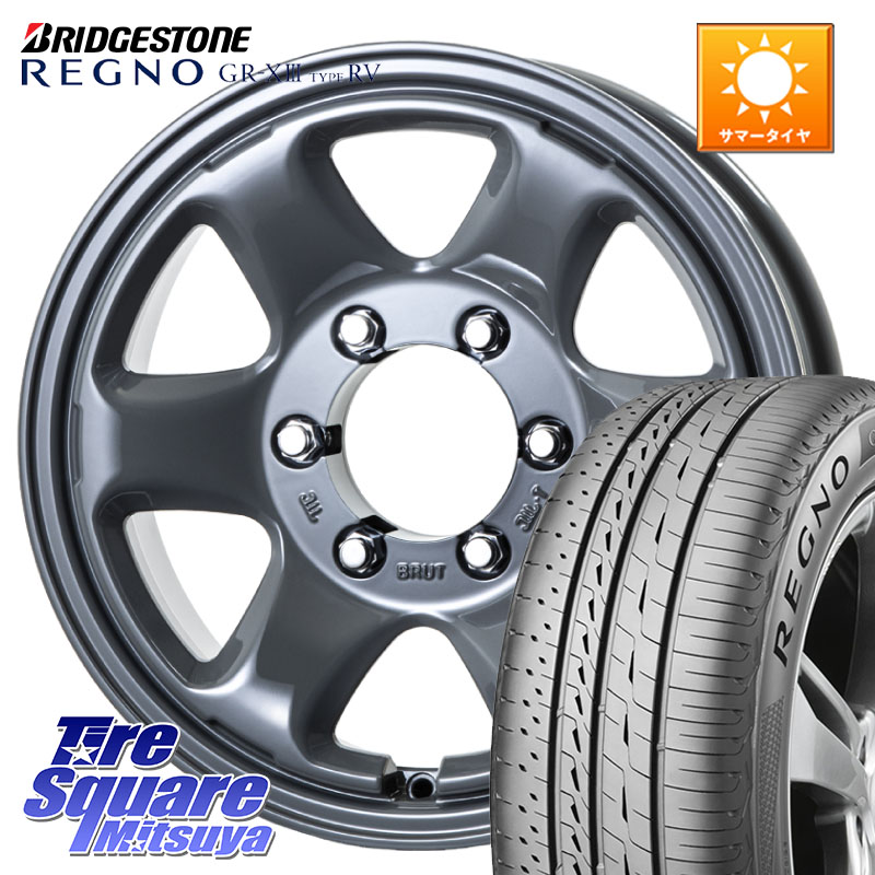 BRUT ブルート BR-44 BR44 ホイール 16インチ 16 X 6.5J +25 6穴 139.7 ブリヂストン REGNO GR-X3 TYPE RV GRX3RV GR-XIII サマータイヤ 215/60R16 101,162円