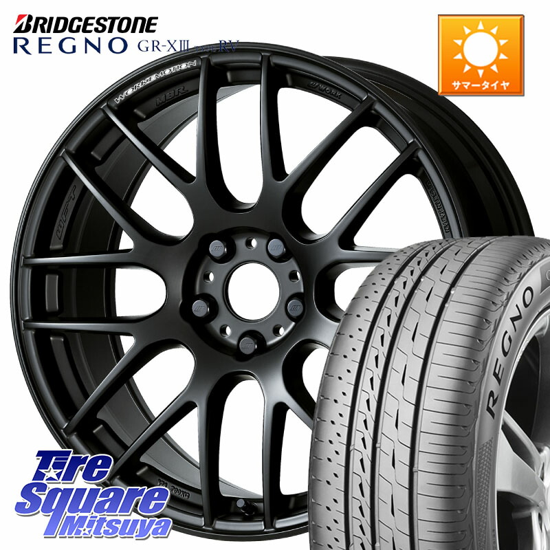 WORK ワーク EMOTION エモーション M8R MBL 19インチ 19 X 8.5J +45 5穴 114.3 ブリヂストン REGNO GR-X3 TYPE RV GRX3RV GR-XIII サマータイヤ 235/50R19 BT5レガシィアウトバック