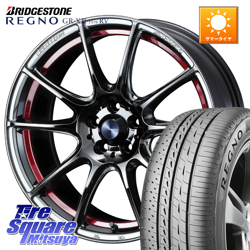 WEDS SA-25R RED ウェッズ スポーツ ホイール 18インチ 18 X 7.5J +45 5穴 114.3 ブリヂストン REGNO GR-X3 TYPE RV 在庫● 2025~2026年製 GRX3RV GR-XIII サマータイヤ 225/45R18 90系ノア ヴォクシー プリウスアルファ P15キックス リーフ RP6～8ステップワゴン レヴ