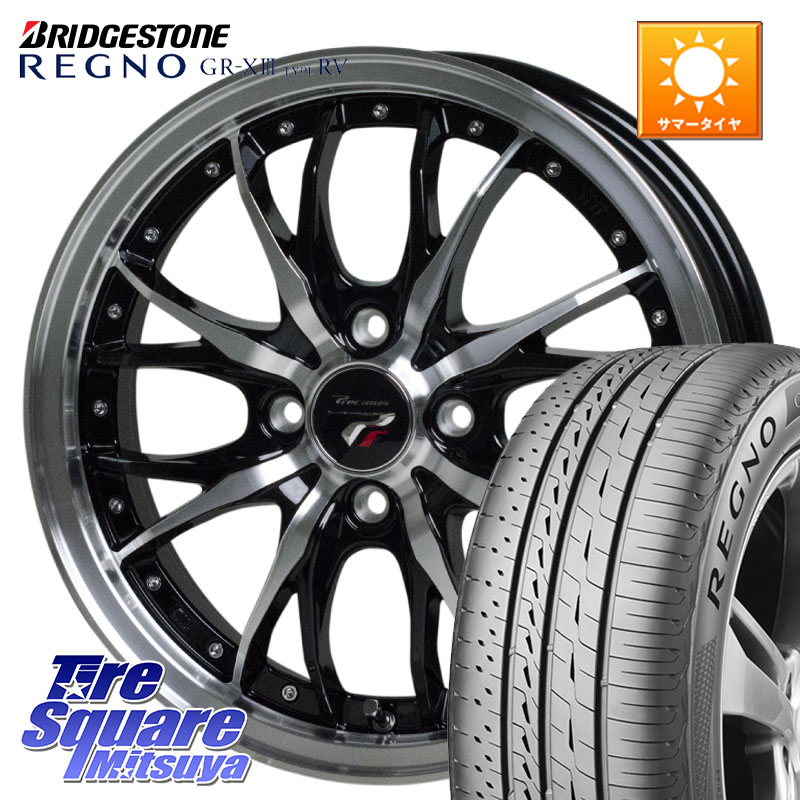 HotStuff Precious プレシャス HM3 HM-3 4H BKP 15インチ 15 X 5.5J +43 4穴 100 ブリヂストン REGNO GR-X3 TYPE RV 在庫● 2025~2026年製 GRX3RV GR-XIII サマータイヤ 195/65R15 E13オーラ