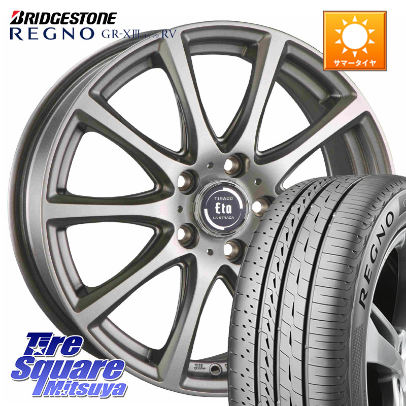 阿部商会 ティラード イータ 17 X 7.0J +53 5穴 114.3 ブリヂストン REGNO GR-X3 TYPE RV 在庫● 2025~2026年製 GRX3RV GR-XIII サマータイヤ 225/65R17 BT5レガシィアウトバック