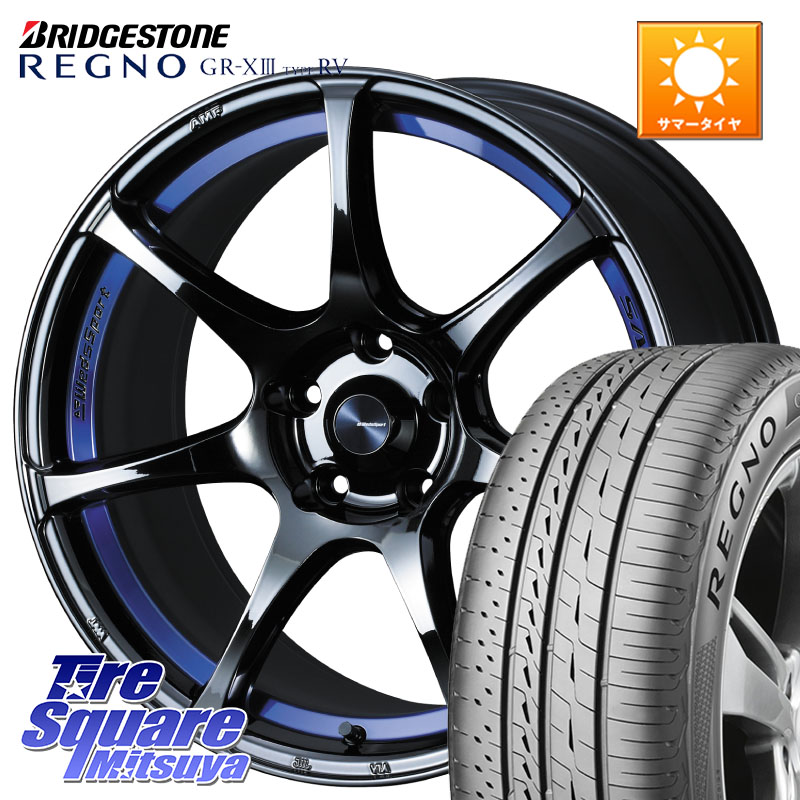 WEDS 74044 ウェッズ スポーツ SA75R SA-75R BLC2 18インチ 18 X 7.5J +45 5穴 100 ブリヂストン REGNO GR-X3 TYPE RV 在庫● 2025~2026年製 GRX3RV GR-XIII サマータイヤ 225/45R18