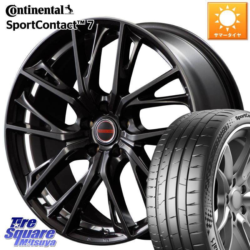 MANARAY MID VERTEC ONE GLAIVE 19インチ 19 X 8.0J +42 5穴 114.3 コンチネンタル Sport Contact 7 98(Y) XL 正規 245/40R19 10系カローラクロス