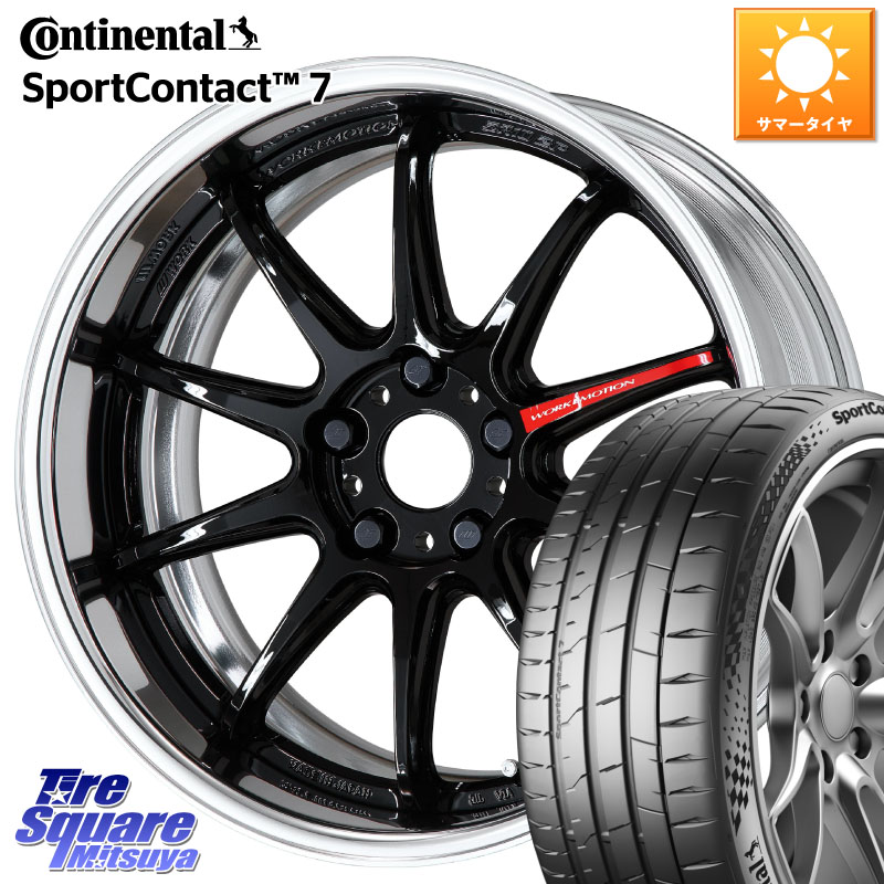 コンチネンタル Sport Contact 7 96(Y) XL 正規 235/40R19WORK EMOTION ZR10 L Disk 19インチ 2ピース 19X8.0J 40 5穴 114.3 CY2アコード ES レクサス アコード｜タイヤスクエアミツヤ