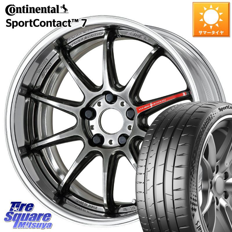 コンチネンタル Sport Contact 7 96(Y) XL 正規 235/40R19WORK EMOTION ZR10 L Disk GTK 19インチ 2ピース 19X8.0J 40 5穴 114.3 CY2アコード ES レクサス アコード｜タイヤスクエアミツヤ