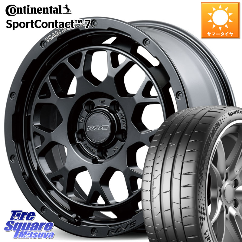 コンチネンタル Sport Contact 7 92(Y) XL 正規 225/40R18RAYS 【欠品次回8~9月】 TEAM DAYTONA M9+ BOJ ホイール 18インチ 18X7.5J 45 5穴 114.3 フロンクス GRヤリスRSノーマルキャリパー プリウスアルファ ブレイド オーリス シビック｜タイヤスクエアミツヤ