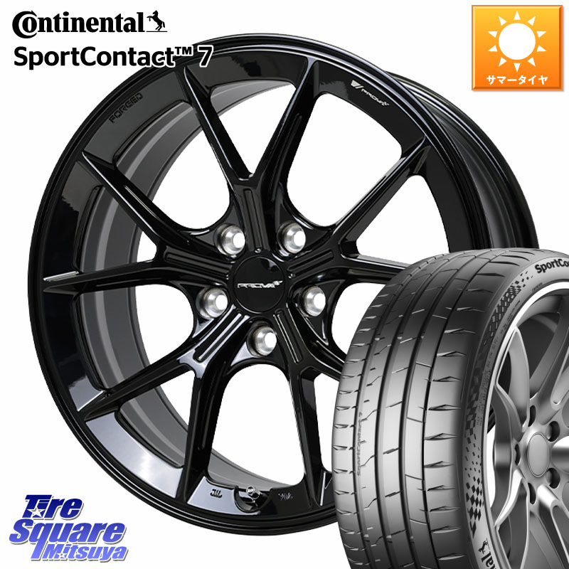 HotStuff PROVA RAFFINATO プローバ ラフィナート スバル車専用 鍛造ホイール 18インチ 18 X 8.5J +48 5穴 100 コンチネンタル Sport Contact 7 92(Y) XL 正規 225/40R18 210・A10系カローラ BRZ・86・GR86ローダウン車