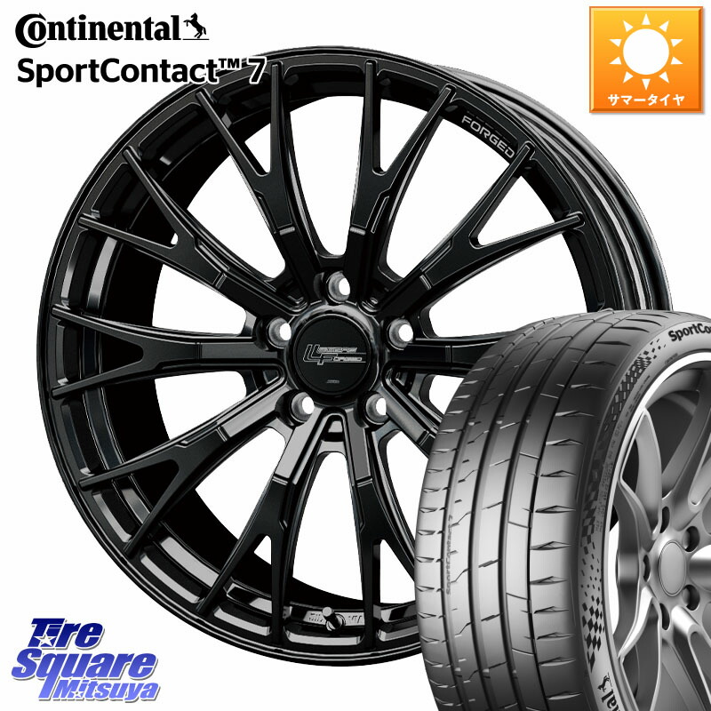 HotStuff Stich LEGZAS FORGED FS-02 M14球面座ボルト専用 鍛造 ホイール 19インチ 19 X 8.0J(M14B) +41 5穴 114.3 コンチネンタル Sport Contact 7 96(Y) XL 正規 235/40R19 レクサスIS 30系後期 191,560円