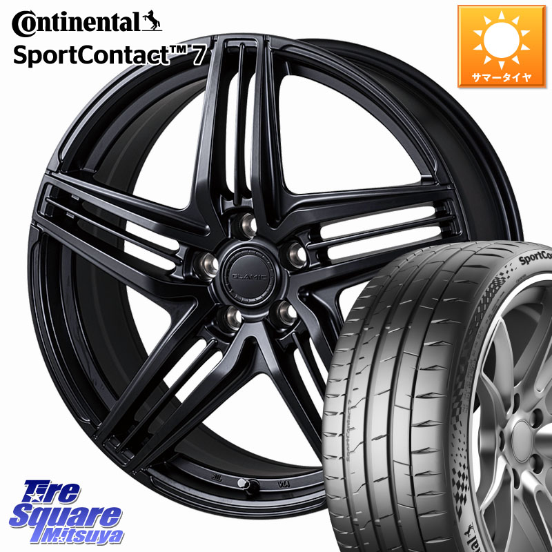 KOSEI GLAMIC LX-S M14球面座ボルト専用 ホイール 19インチ 19 X 8.0J(M14B) +38 5穴 114.3 コンチネンタル Sport Contact 7 96(Y) XL 正規 235/40R19 レクサスIS 30系後期