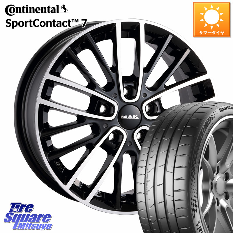 阿部商会 MAK CHELSE ホイール 18インチ 18 X 7.5J(MINI F54) +42 5穴 112 コンチネンタル Sport Contact 7 92(Y) XL 正規 225/40R18