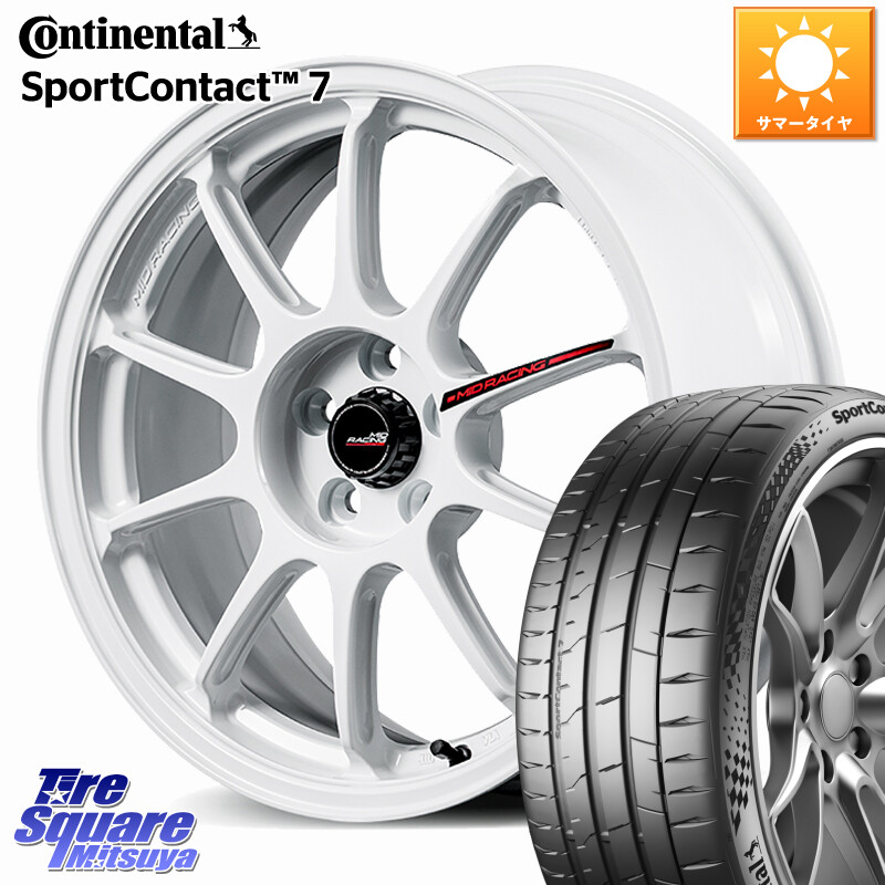 コンチネンタル Sport Contact 7 92(Y) XL 正規 225/40R18MANARAY MID RACING R10 EVO ホイール 18インチ レーシング 18X8.5J 45 5穴 100 210/A10系カローラ カローラスポーツ BRZ/86ローダウン車 BRZ GR 86 ハチロク 86 ハチロク｜タイヤスクエアミツヤ
