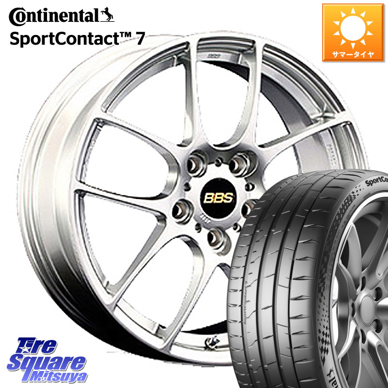 BBS RF 鍛造1ピース ホイール 18インチ 18 X 8.5J +38 5穴 114.3 コンチネンタル Sport Contact 7 92(Y) XL 正規 225/40R18