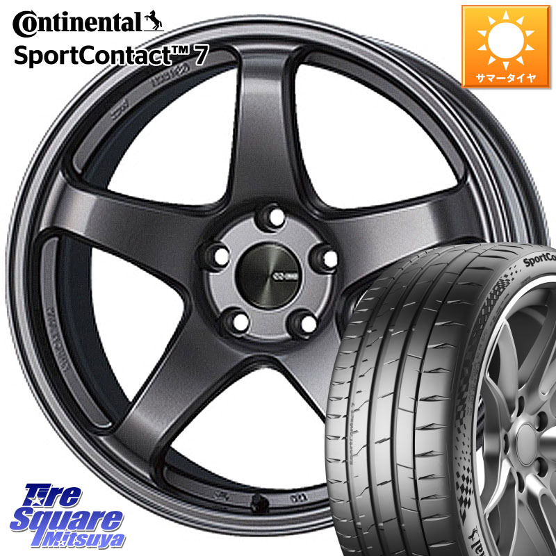 ENKEI エンケイ PerformanceLine PF05 DS 19インチ 19 X 8.0J +45 5穴 114.3 コンチネンタル Sport Contact 7 96(Y) XL 正規 235/40R19 ヤリスクロス CY2アコード 70系カムリ 175,015円