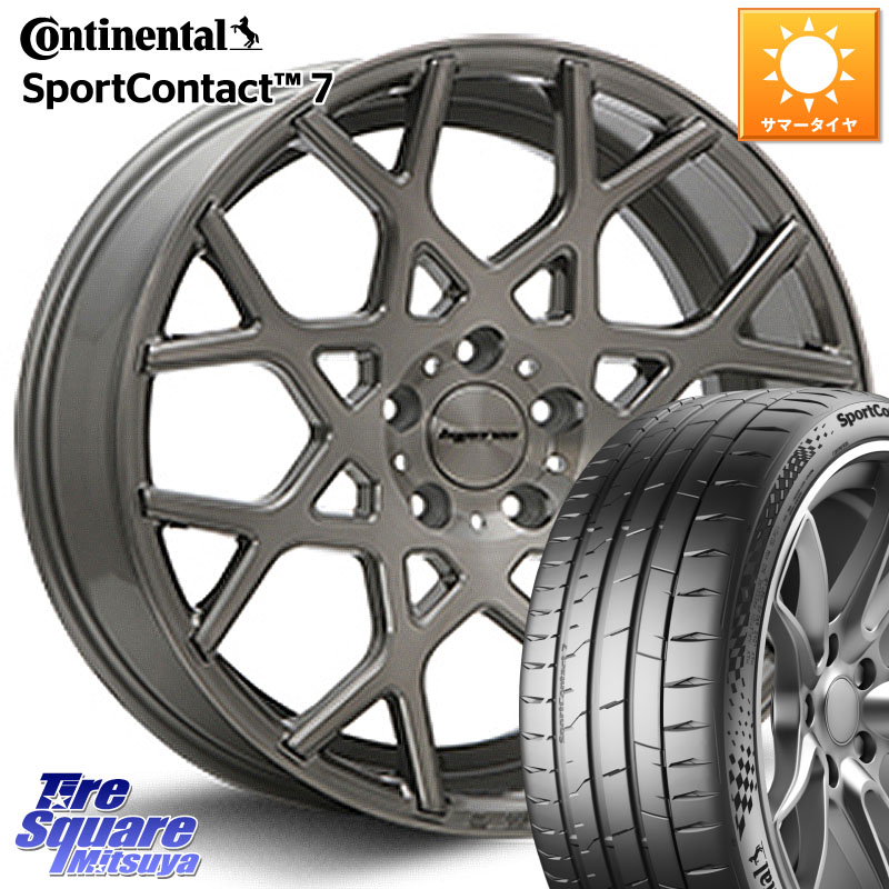 コンチネンタル Sport Contact 7 98(Y) XL 正規 245/40R19MLJ huperion ハイペリオン CVZ ホイール 19インチ 19X8.5J 45 5穴 114.3 カローラクロス スカイラインセダン 日産 フーガ FUGA 日産|タイヤスクエアミツヤ