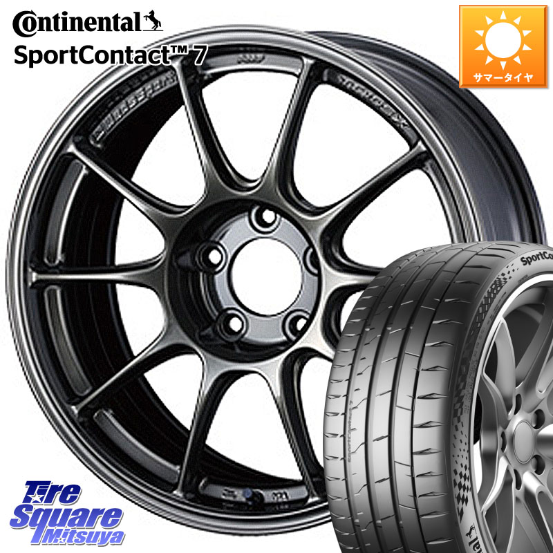 WEDS 73531 TC105X EJ ウェッズ スポーツ ホイール 18インチ 18 X 8.0J(86 Brembo) +45 5穴 100 コンチネンタル Sport Contact 7 92(Y) XL 正規 225/40R18 BRZ・86・GR86ブレンボキャリパー対応 BRZ・86・GR86ブレンボキャリパー対応ローダウン車向けサイズ