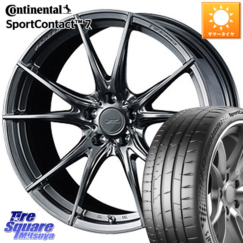 コンチネンタル Sport Contact 7 92(Y) XL 正規 225/40R18WEDS F ZERO FZ-2 FZ2 鍛造 FORGED ホイール18インチ エフゼロ 18X7.5J 38 5穴 114.3 GRヤリスRSノーマルキャリパー インサイト|タイヤスクエアミツヤ