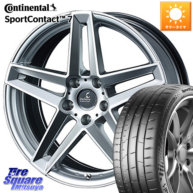 WEDS 35961 ウェッズ デルモア Delmore LGH 球面座 ホイール 19インチ 19 X 8.0J(LEGE) +45 5穴 120 コンチネンタル Sport Contact 7 98(Y) XL 正規 245/40R19