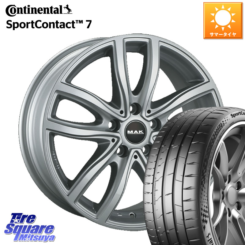 阿部商会 MAK FAHR ホイール 19インチ 19 X 8.0J(BMW G14 G15 G16) +30 5穴 112 コンチネンタル Sport Contact 7 98(Y) XL 正規 245/40R19 BMW 8シリーズ G14 G15 G16