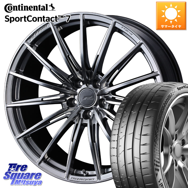 WEDS F ZERO FZ4 FZ-4 鍛造 FORGED 18インチ エフゼロ 18 X 7.5J +38 5穴 114.3 コンチネンタル Sport Contact 7 92(Y) XL 正規 225/40R18 GRヤリスRSノーマルキャリパー
