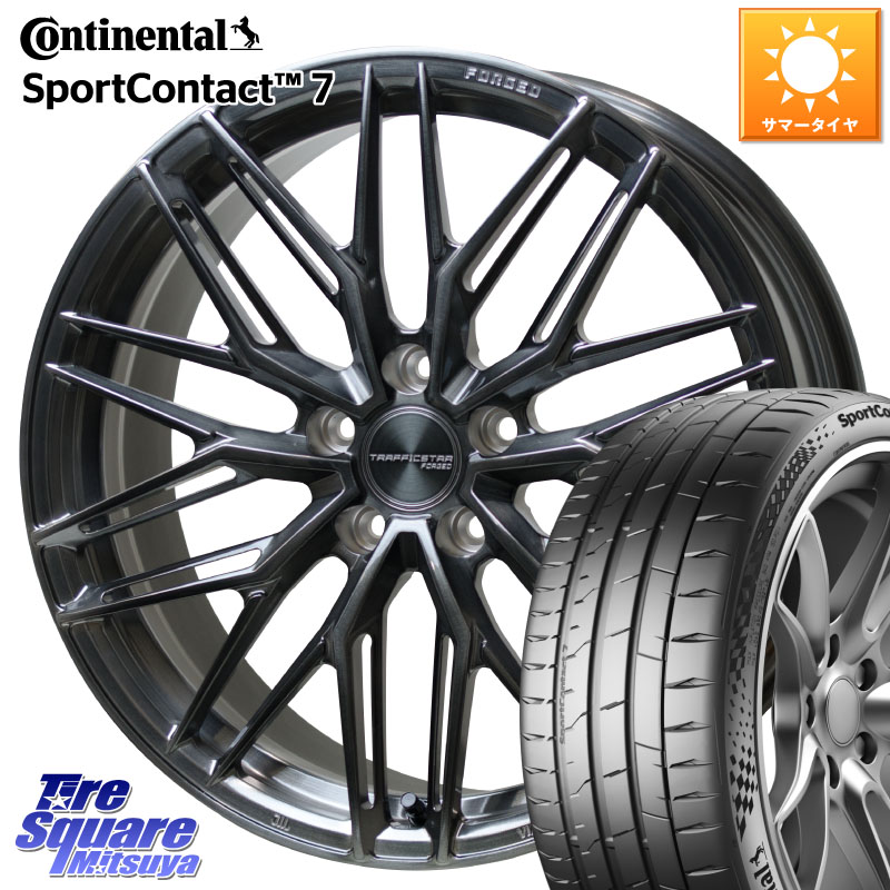 コンチネンタル Sport Contact 7 90(Y) XL 正規 245/30R20HotStuff TSF-03 BRSC トラフィックスターフォージド 20インチ 20X8.5J 38 5穴 114.3｜タイヤスクエアミツヤ 231,336円