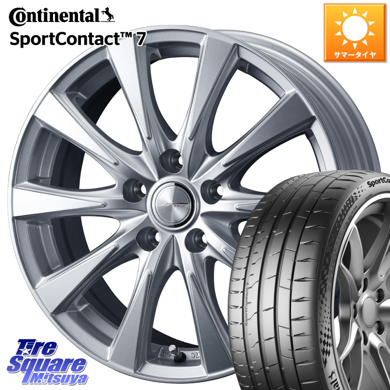 コンチネンタル Sport Contact 7 92(Y) XL 正規 225/40R18WEDS ジョーカースピリッツ ホイール 18X7.5J 53 5穴 114.3 GU系インプレッサ ステップワゴン シビックTypeR|タイヤスクエアミツヤ