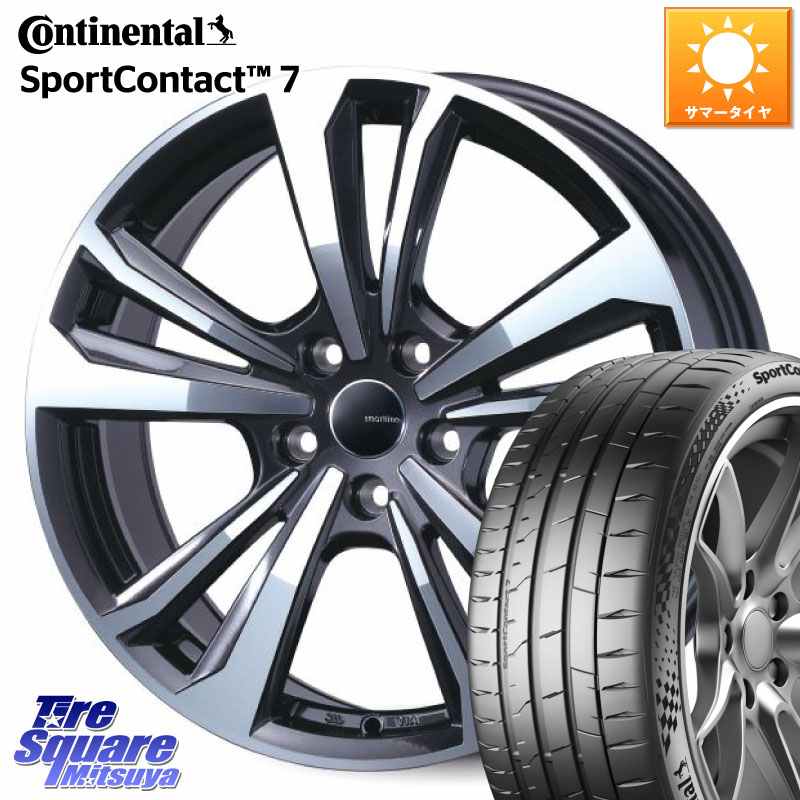 コンチネンタル Sport Contact 7 92(Y) XL 正規 225/40R18TARGA smartline365 スマートライン 18X8.0J(AUDI S3 8VD) 43 5穴 112 アウディ S3 8V系|タイヤスクエアミツヤ