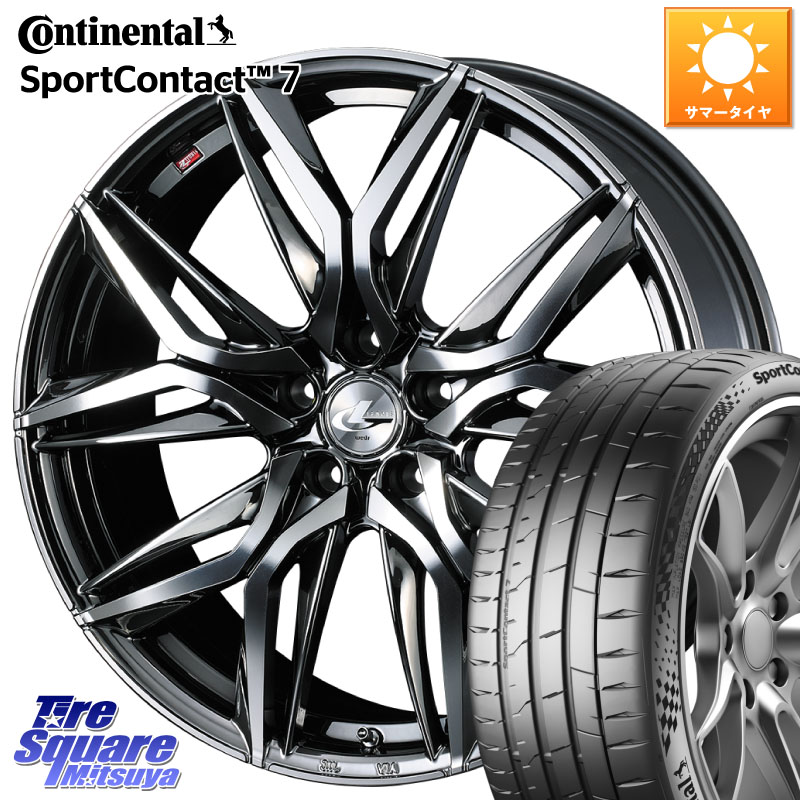 コンチネンタル Sport Contact 7 96(Y) XL 正規 235/40R19WEDS 40839 レオニス LEONIS LM BMCMC 19インチ 19X8.0J 35 5穴 114.3|タイヤスクエアミツヤ