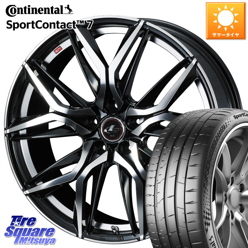 コンチネンタル Sport Contact 7 90(Y) XL 正規 245/30R20WEDS 40846 レオニス LEONIS LM 20インチ 20X8.5J 35 5穴 114.3|タイヤスクエアミツヤ