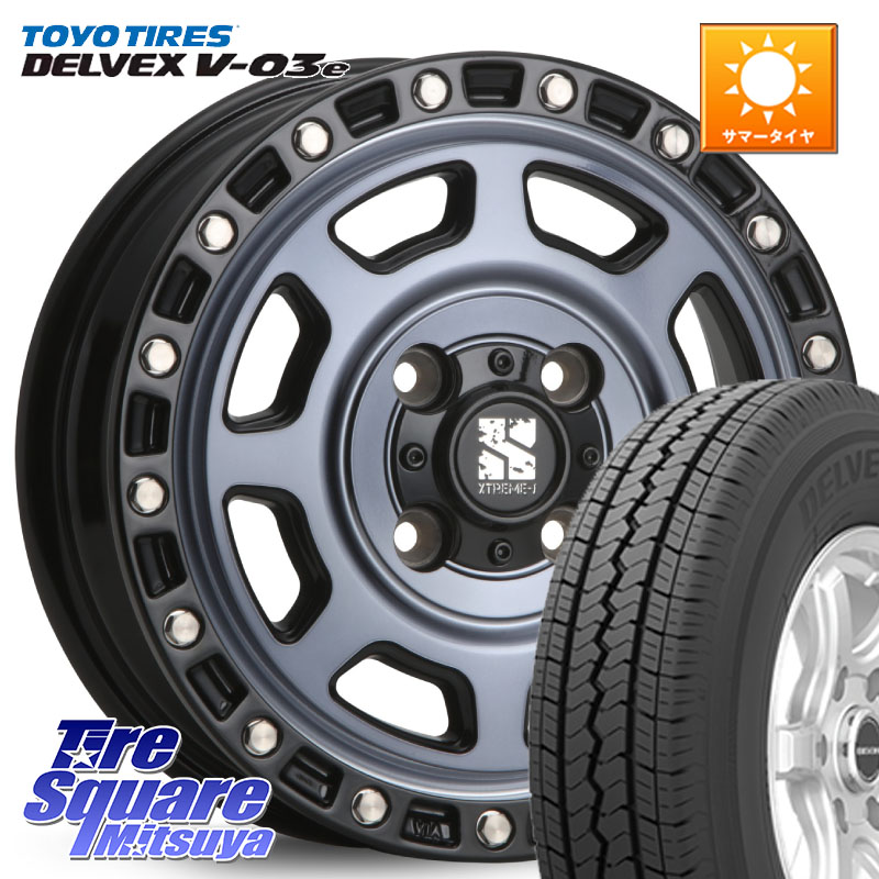 MLJ XJ07 XTREME-J 4H IND エクストリームJ 14インチ 14 X 5.0J(JWL-T) +42 4穴 114.3 TOYOTIRES トーヨー DELVEX V-03e V03e サマータイヤ 175/80R14 99*98
