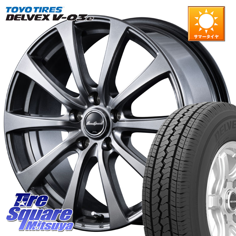 TOYOTIRES トーヨー DELVEX V-03e V03e サマータイヤ 175/80R14 99*98MANARAY MID EuroSpeed G10 ホイール 14インチ 14X5.0J 48 5穴 114.3 グランマックス ボンゴ タウンエース|タイヤスクエアミツヤ
