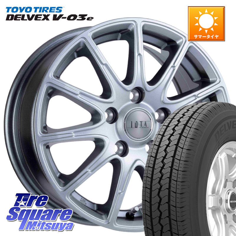阿部商会 TIRADO IOTA イオタ ホイール 14インチ 14 X 5.0J +48 5穴 114.3 TOYOTIRES トーヨー DELVEX V-03e V03e サマータイヤ 175/80R14 99*98
