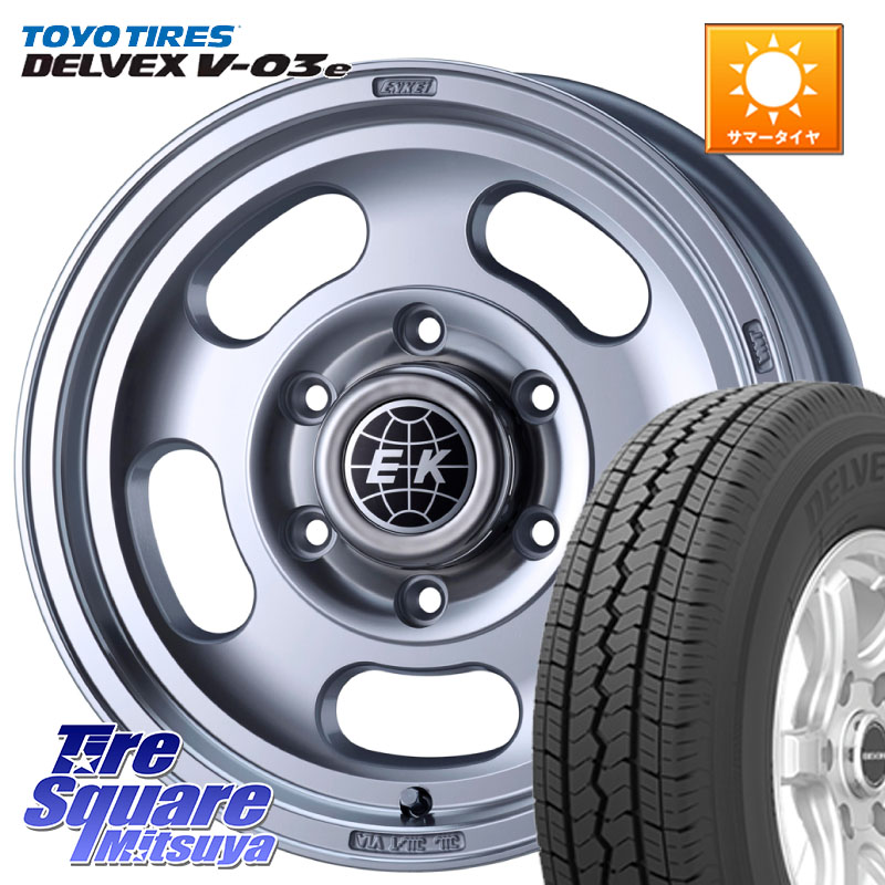 ENKEI Neo Classic ENKEI Dish2 ホイール 15インチ 15 X 6.0J +30 6穴 139.7 TOYOTIRES DELVEX V-03e 在庫● V03e サマータイヤ 107/105 トーヨー 195/80R15 107*105 200系ハイエース
