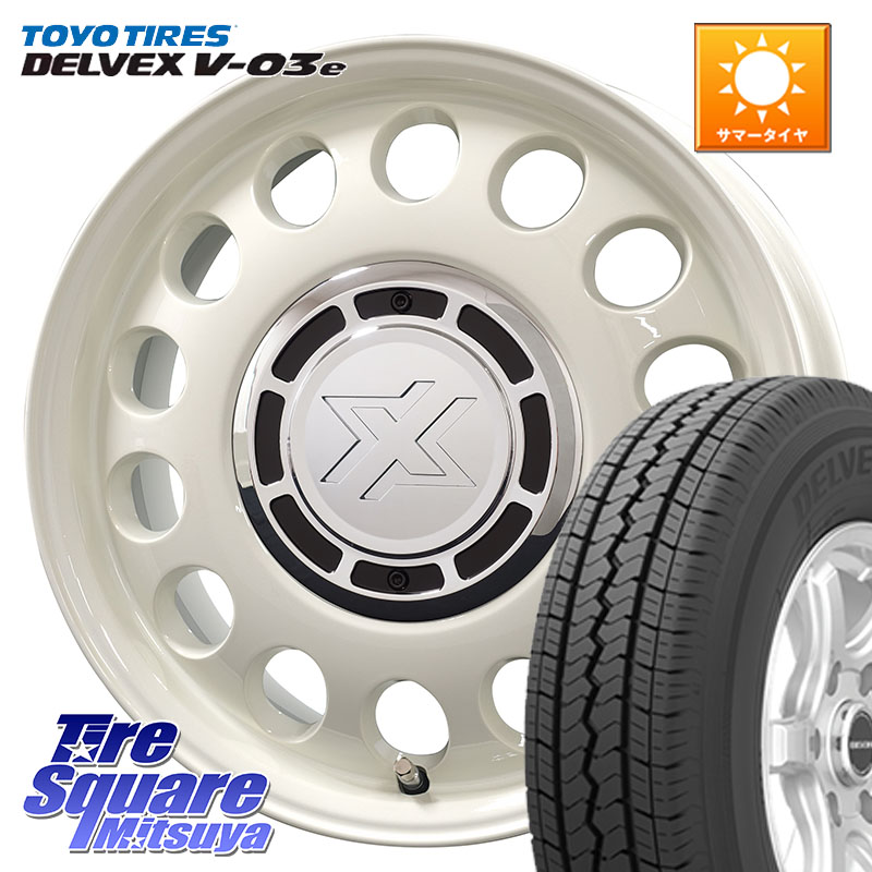 TOYOTIRES トーヨー DELVEX V-03e V03e サマータイヤ 175/80R14 99*98コスミック クロスブラッド STEELE ホイール 14インチ 14X5.0J(JWL-T) 43 4穴 114.3 NV200 バネット 日産|タイヤスクエアミツヤ