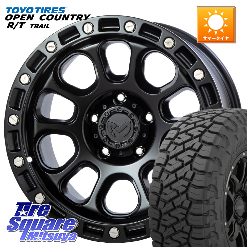 MKW M204 ブラックキャット 17インチ 17 X 8.0J +43 5穴 127 TOYOTIRES オープンカントリー RT 在庫● OPEN COUNTRY RT トレイル R/T TRAIL 265/70R17 クライスラー ジープ ラングラー JK系 クライスラー ジープ ラングラー JL系